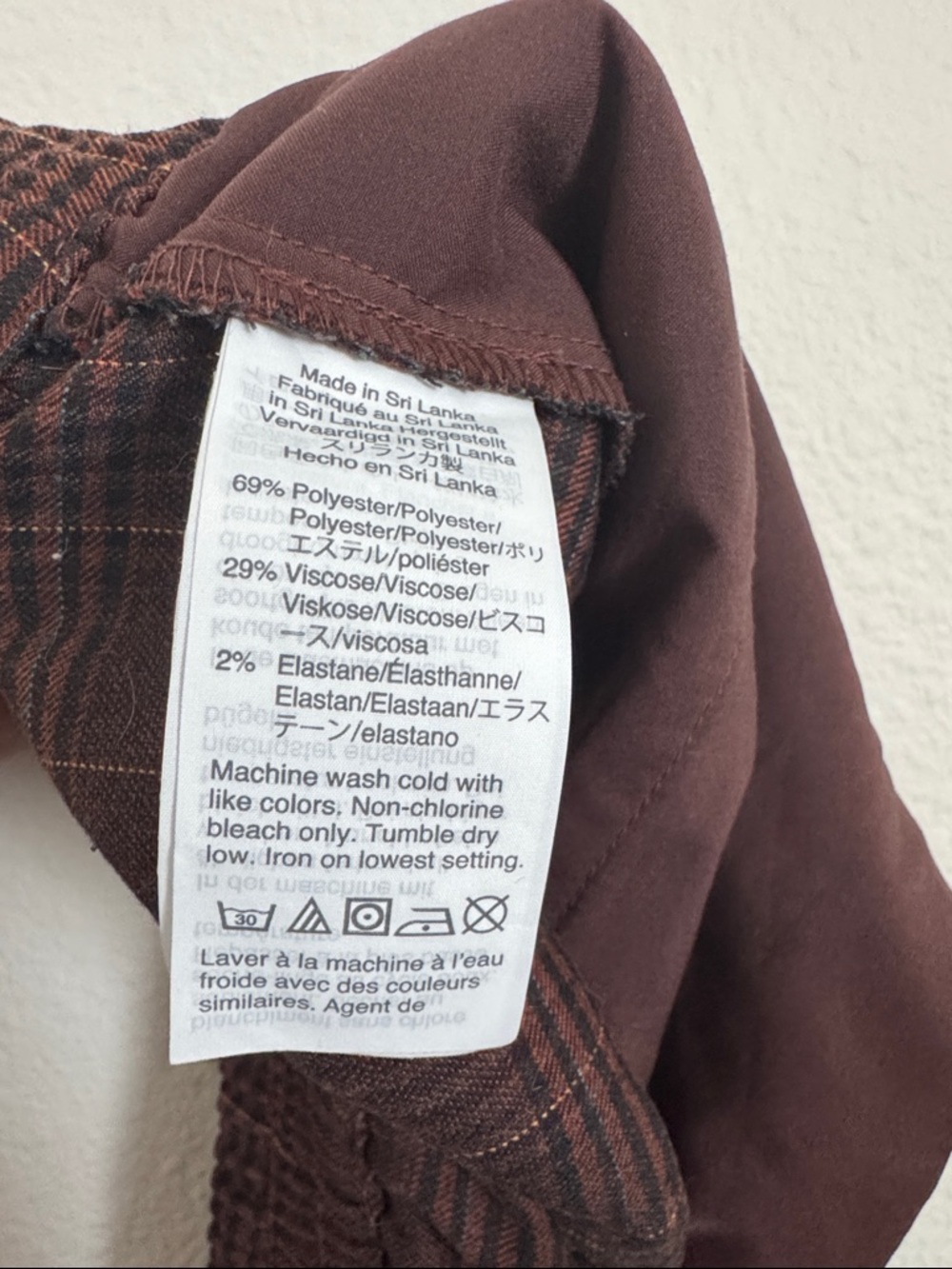 Madewell Brown Plaid Trousers - Picture 5 of 5
